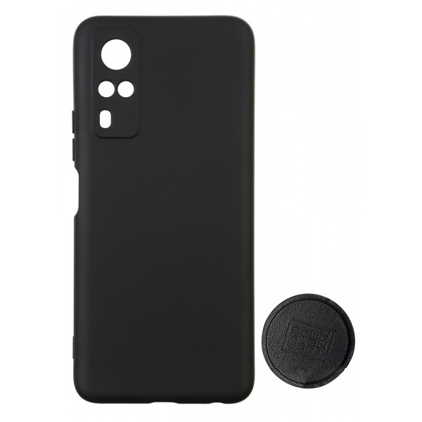 Фото - Чохол для смартфону Armorstandart ICON Case for Vivo Y31 Black + Метал. пластина в шкіряному обплетенні (ARM61455)