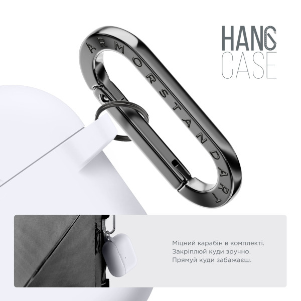 Фото - Чохол для навушників Armorstandart Hang Case for Apple AirPods Pro 3 White (ARM88284)