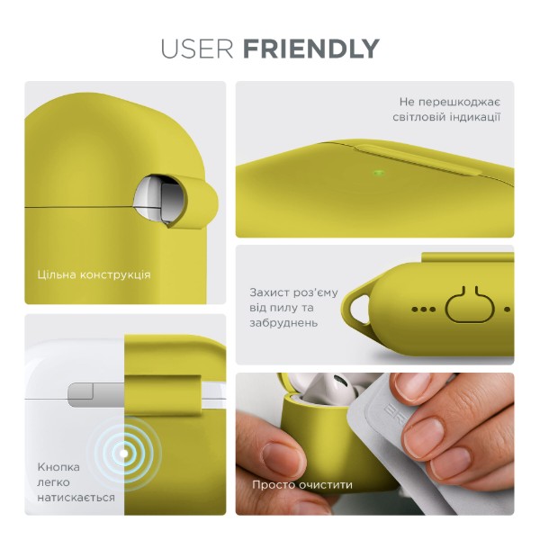 Фото - Чехол для наушников Armorstandart Hang Case for Apple AirPods Pro 2 Yellow (ARM68593)
