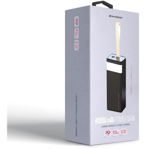 Фото - Батарея мобільна Armorstandart EnergyCore ASB40 PD22.5W 40000mAh Black (ARM80295)