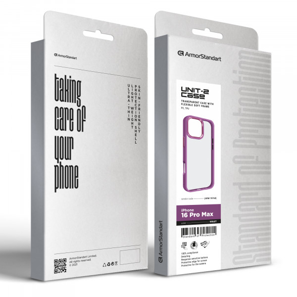 Фото - Чохол для смартфону Armorstandart UNIT2 for Apple iPhone 16 Pro Max Violet (ARM78768)