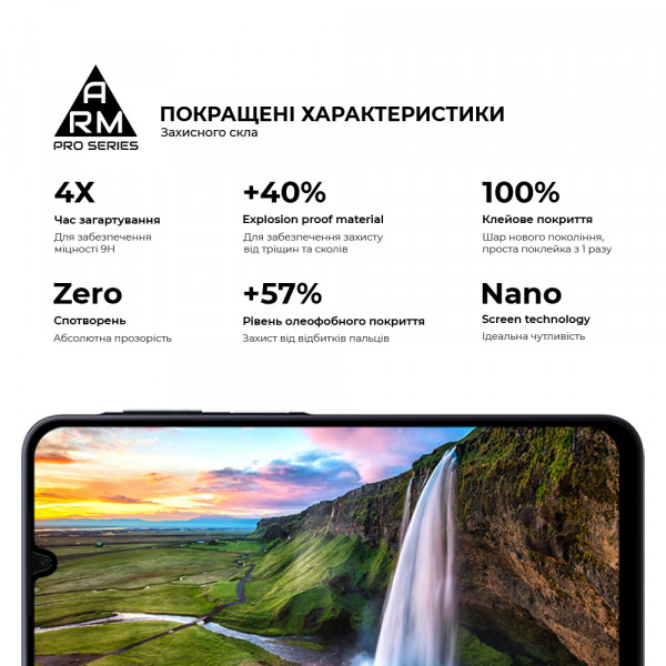 Фото - Захисне скло для смартфону Armorstandart Pro for Samsung A06 (A065) Black (ARM80170)