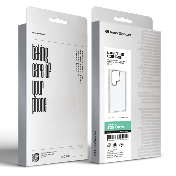 Фото - Чохол для смартфону Armorstandart UNIT2 for Samsung S25 Ultra Matte Clear (ARM81845)