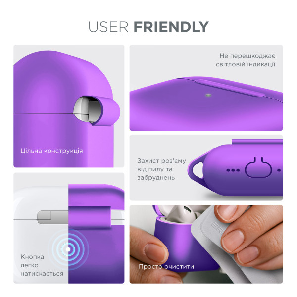 Фото - Чехол для наушников Armorstandart Hang Case for Apple AirPods Pro 3 Purple (ARM88281)