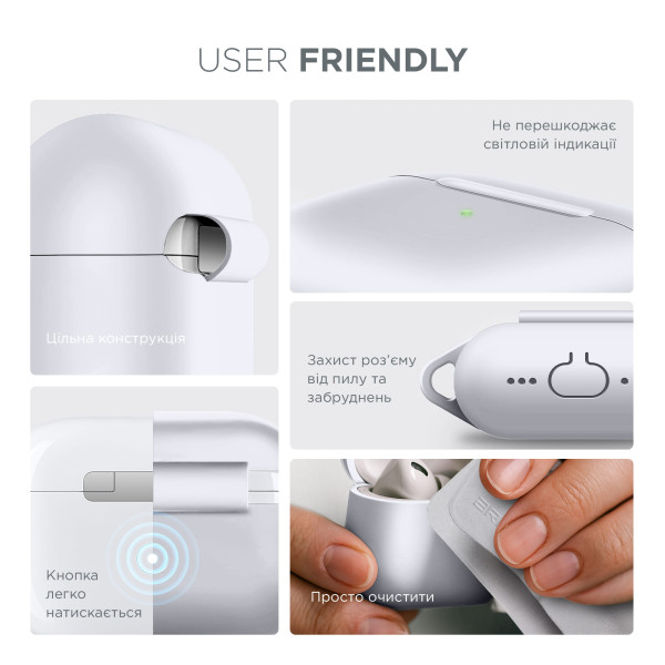 Фото - Чохол для навушників Armorstandart Hang Case for Apple AirPods Pro 3 White (ARM88284)