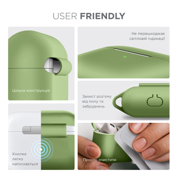 Фото - Чохол для навушників Armorstandart Hang Case for Apple Airpods Pro Matcha Green (ARM56061)