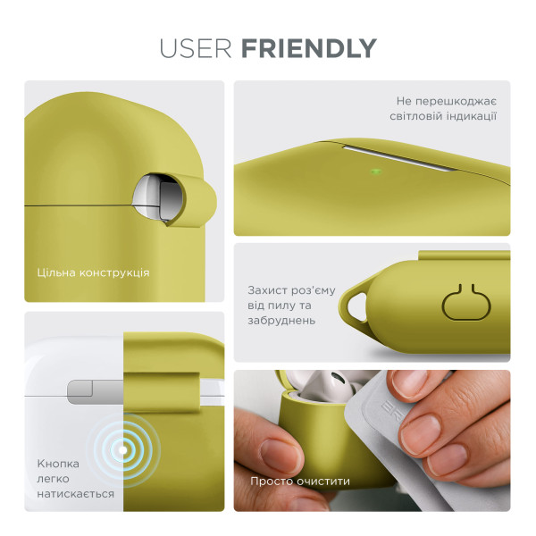 Фото - Чохол для навушників Armorstandart Hang Case for Apple Airpods Pro Yellow (ARM56072)