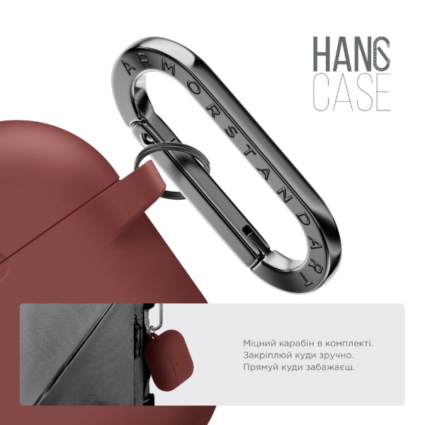 Фото - Чехол для наушников Armorstandart Hang Case for Apple AirPods Pro 2 Scarlet (ARM68599)