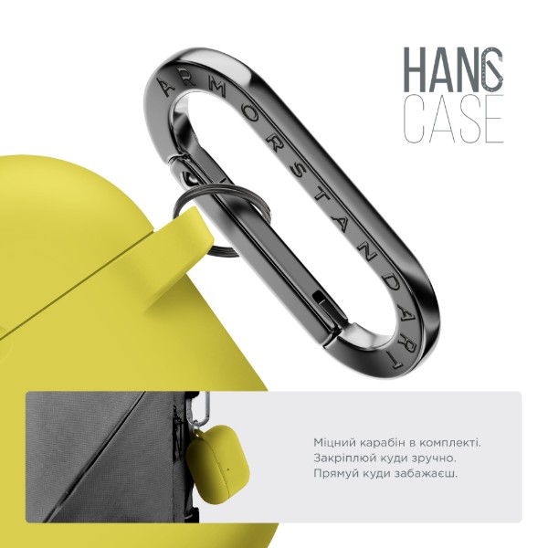 Фото - Чехол для наушников Armorstandart Hang Case for Apple AirPods Pro 2 Yellow (ARM68593)