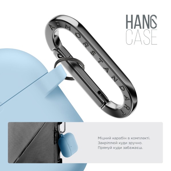 Фото - Чохол для навушників Armorstandart Hang Case for Apple AirPods Pro 3 Light Blue (ARM88313)