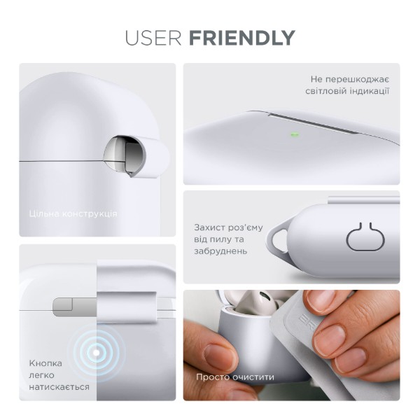 Фото - Чохол для навушників Armorstandart Hang Case для Apple Airpods Pro White (ARM56071)