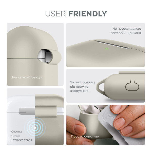 Фото - Чохол для навушників Armorstandart Hang Case for Apple Airpods Pro Rock (ARM56066)