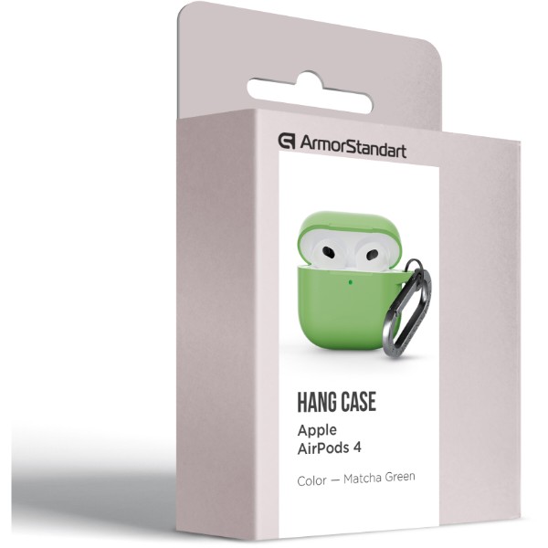 Фото - Чехол для наушников Armorstandart Hang Case for Apple AirPods 4 Matcha Green (ARM81286)
