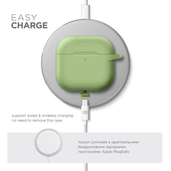 Фото - Чехол для наушников Armorstandart Hang Case for Apple AirPods 4 Matcha Green (ARM81286)