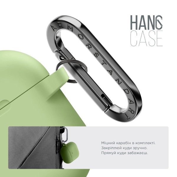 Фото - Чехол для наушников Armorstandart Hang Case for Apple AirPods 4 Matcha Green (ARM81286)