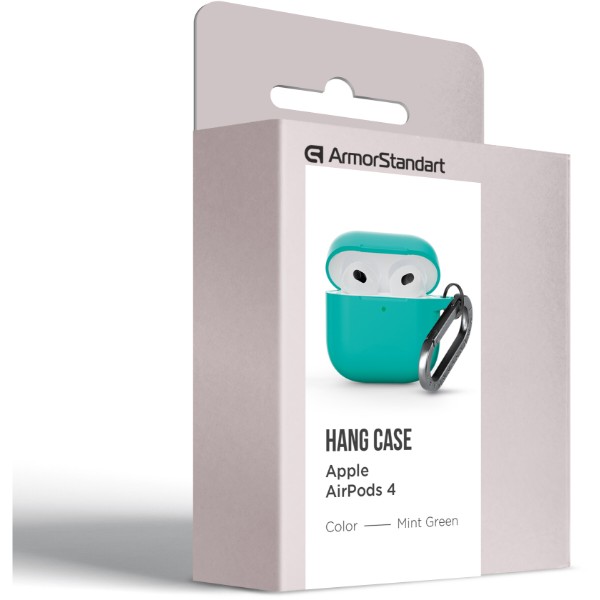 Фото - Чехол для наушников Armorstandart Hang Case for Apple AirPods 4 Mint Green (ARM81287)