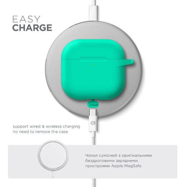 Фото - Чехол для наушников Armorstandart Hang Case for Apple AirPods 4 Mint Green (ARM81287)