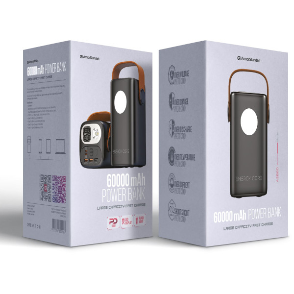 Фото - Батарея мобильная Armorstandart EnergyCore ASB60 PD100W 60000mAh Black (ARM80296)