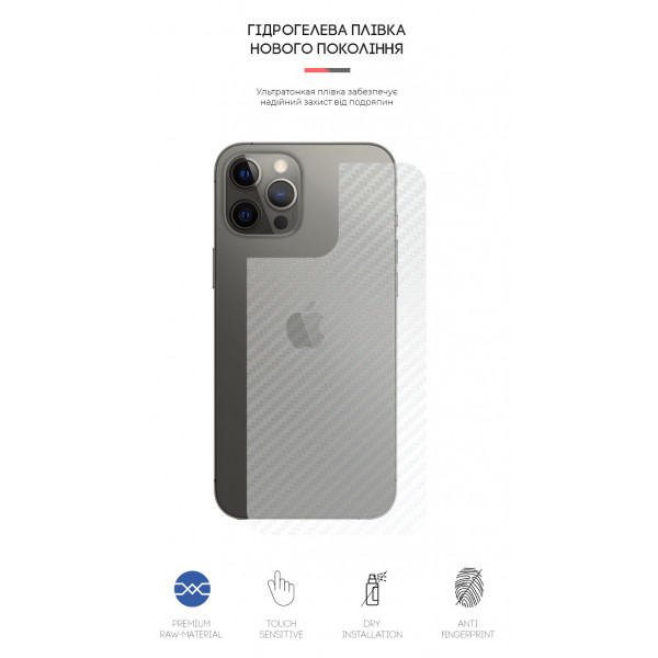 Фото - Захисна плівка для смартфону Armorstandart на задню панель for Apple iPhone 12 Pro Max Carbone Transparent (ARM61073)