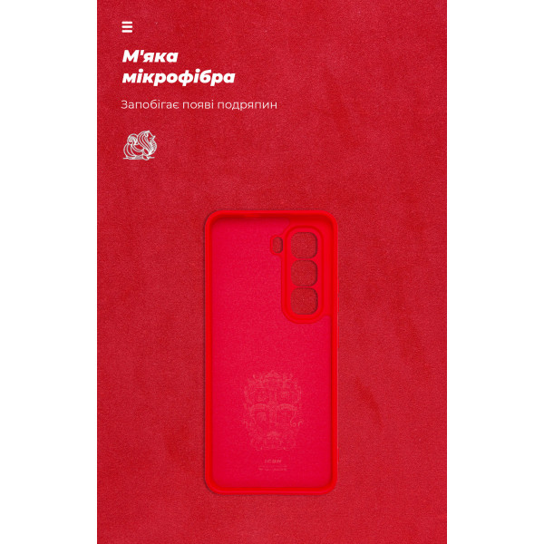 Фото - Чохол для смартфону Armorstandart ICON for Infinix Hot 50 Pro 4G Camera cover Red (ARM80974)