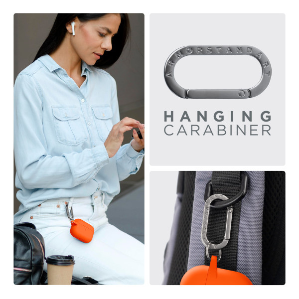 Фото - Чохол для навушників Armorstandart Hang Case for Apple AirPods Pro 3 Orange (ARM88278)
