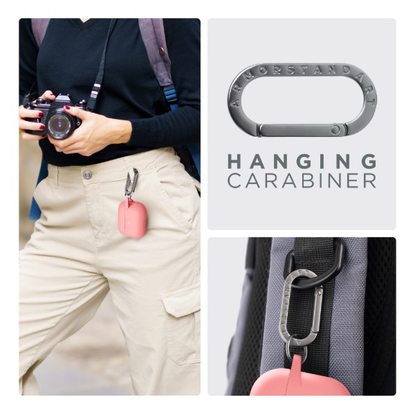 Фото - Чохол для навушників Armorstandart Hang Case for Apple AirPods Pro Pink (ARM56054)