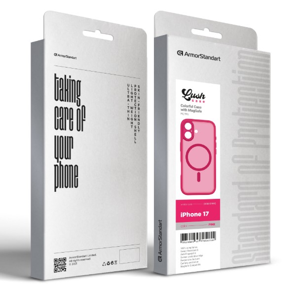 Фото - Чехол для смартфона Armorstandart Lush MagCase for Apple iPhone 17 Pink (ARM87484)