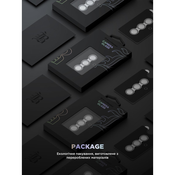 Фото - Захисне скло для смартфону Armorstandart для камери Supreme Black Icon for Samsung S24 Marble Grey (ARM76606)