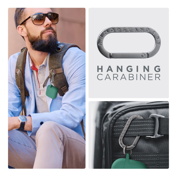 Фото - Чохол для навушників Armorstandart Hang Case for Apple AirPods 4 Needle Green (ARM81289)