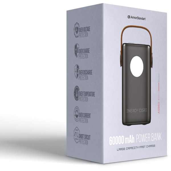 Фото - Батарея мобильная Armorstandart EnergyCore ASB60 PD100W 60000mAh Black (ARM80296)