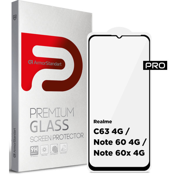 Фото - Захисне скло для смартфону Armorstandart Pro for Realme C63 4G / Note 60 4G / Note 60x 4G Black (ARM78445)