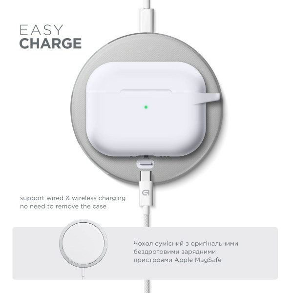 Фото - Чохол для навушників Armorstandart Hang Case for Apple AirPods Pro 3 White (ARM88284)