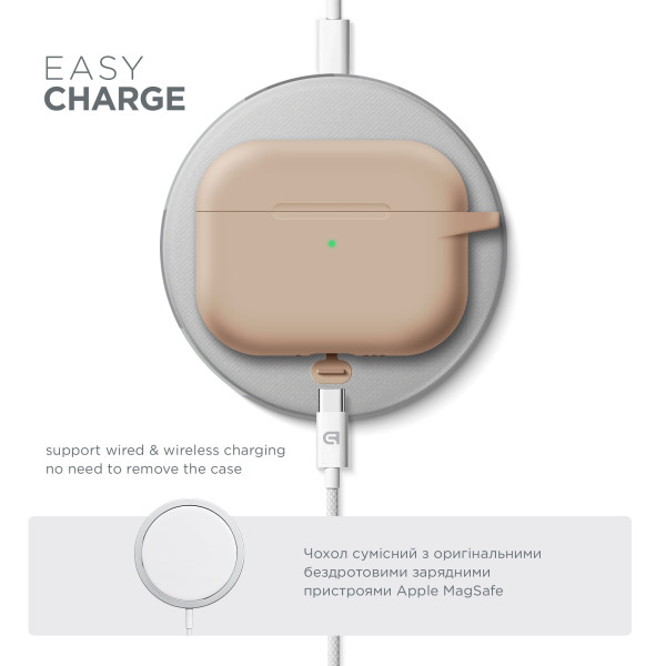 Фото - Чехол для наушников Armorstandart Hang Case for Apple AirPods Pro 3 Pink Sand (ARM88314)