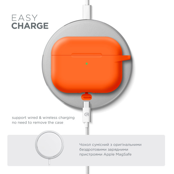 Фото - Чохол для навушників Armorstandart Hang Case for Apple AirPods Pro 3 Orange (ARM88278)