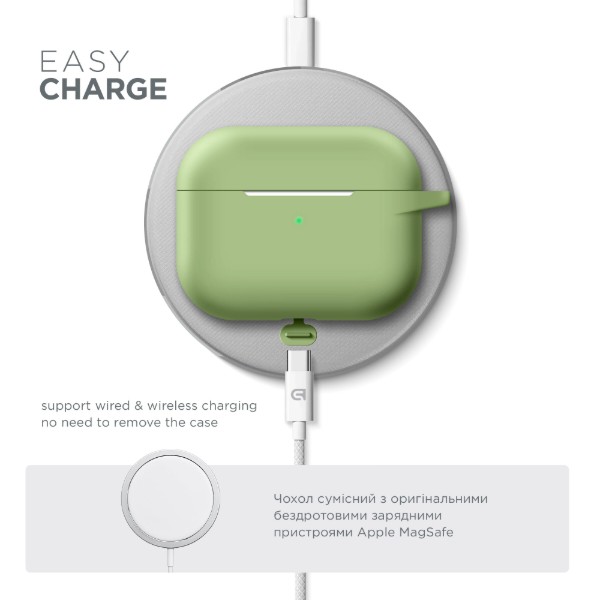 Фото - Чохол для навушників Armorstandart Hang Case for Apple Airpods Pro Matcha Green (ARM56061)