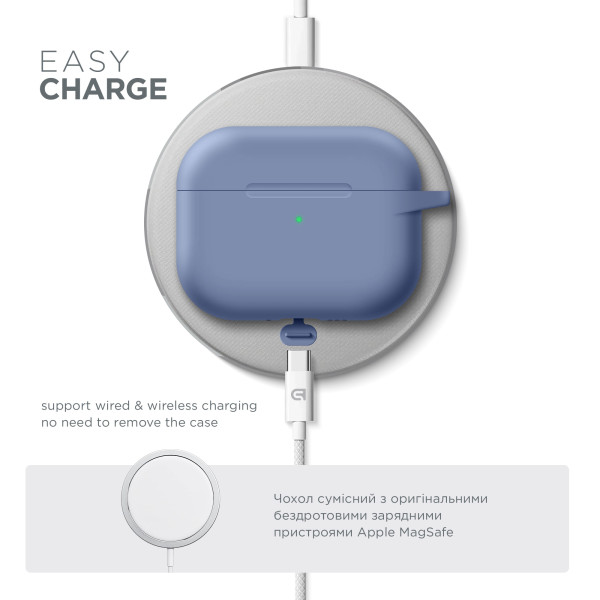Фото - Чехол для наушников Armorstandart Hang Case for Apple AirPods Pro 2 Lavender Grey (ARM73672)