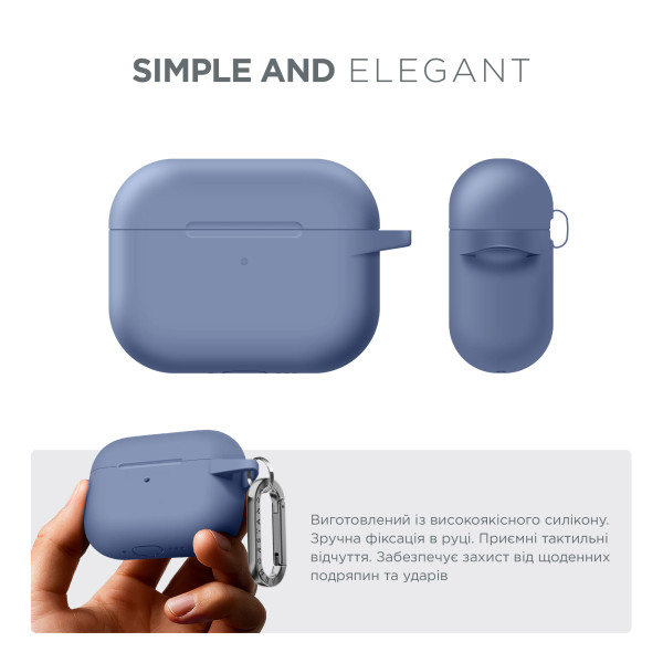 Фото - Чохол для навушників Armorstandart Hang Case for Apple AirPods Pro 3 Lavender (ARM88274)