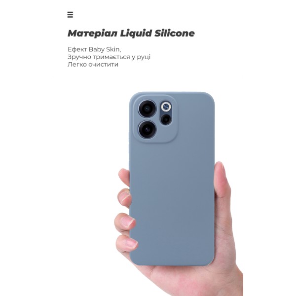 Фото - Чехол для смартфона Armorstandart ICON for OPPO Reno15 F 5G / Reno15 FS 5G Camera cover Winter Blue (ARM90029)