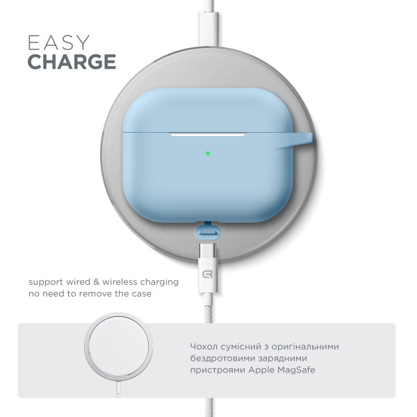 Фото - Чехол для наушников Armorstandart Hang Case for Apple Airpods Pro Light Blue (ARM56063)