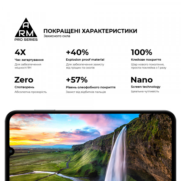 Фото - Захисне скло для смартфону Armorstandart Pro for Samsung M15 5G (M156) Black (ARM74368)