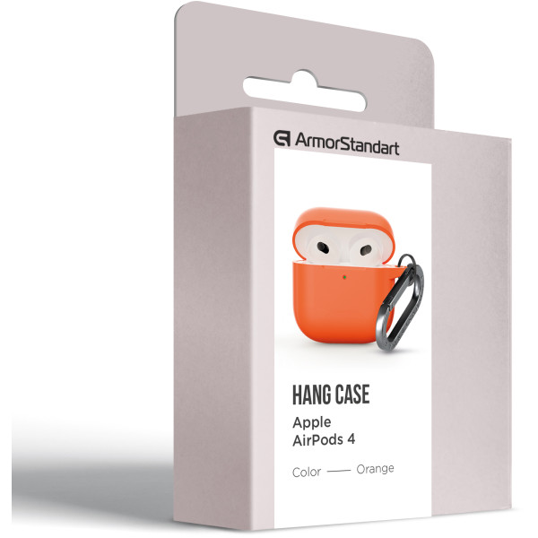 Фото - Чехол для наушников Armorstandart Hang Case for Apple AirPods 4 Orange (ARM81288)