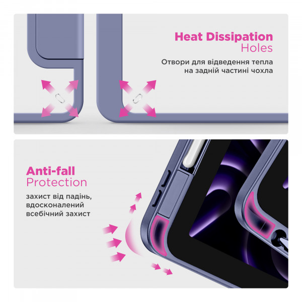 Фото - Чохол для планшету Armorstandart Y-Type PEN for iPad 10.2 (2021/2020/2019) Purple (ARM77497)