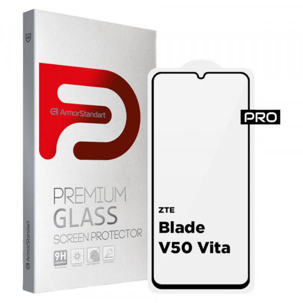 Фото - Захисне скло для смартфону Armorstandart Pro for ZTE Blade V50 Vita Black (ARM70681)