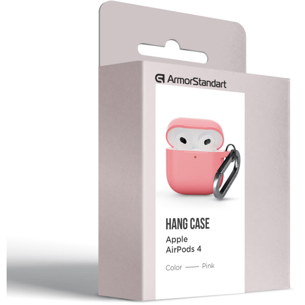 Фото - Чехол для наушников Armorstandart Hang Case for Apple AirPods 4 Pink (ARM81290)