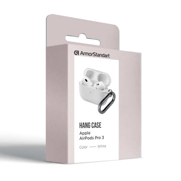 Фото - Чохол для навушників Armorstandart Hang Case for Apple AirPods Pro 3 White (ARM88284)