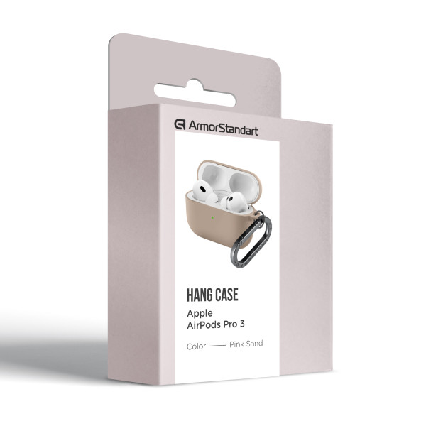 Фото - Чехол для наушников Armorstandart Hang Case for Apple AirPods Pro 3 Pink Sand (ARM88314)