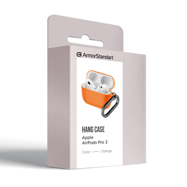 Фото - Чохол для навушників Armorstandart Hang Case for Apple AirPods Pro 3 Orange (ARM88278)