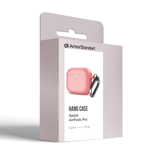 Фото - Чохол для навушників Armorstandart Hang Case for Apple AirPods Pro Pink (ARM56054)