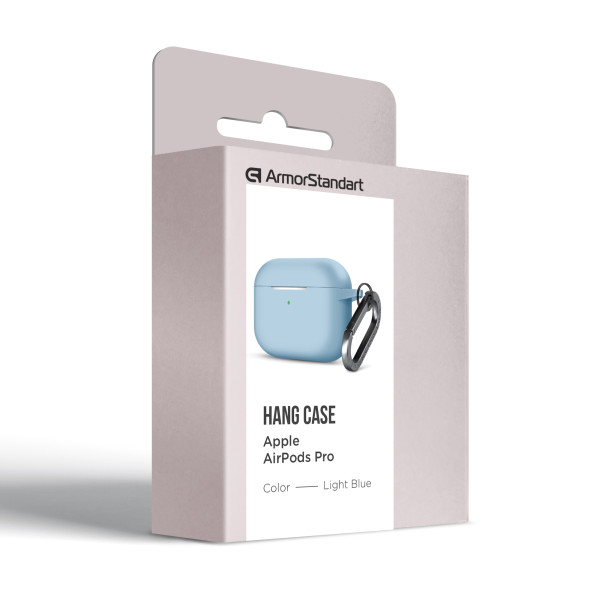 Фото - Чехол для наушников Armorstandart Hang Case for Apple Airpods Pro Light Blue (ARM56063)