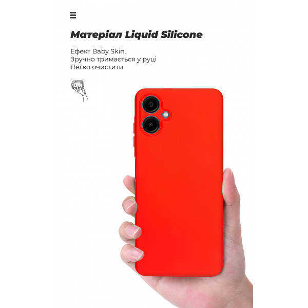Фото - Чохол для смартфону Armorstandart ICON for Samsung A06 (A065) Camera cover Red (ARM80136)